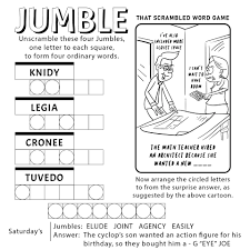 We have 5 great printable of free daily printable jumble puzzles. 5 Best Free Printable Jumble Word Puzzles Printablee Com