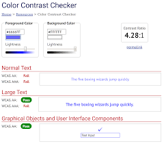 The color picker includes an eyedropper icon: Webaim Contrast And Color Accessibility Evaluating Contrast And Color Use