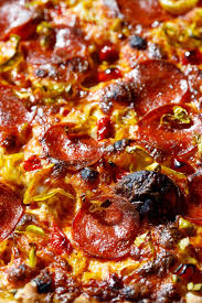 Detroit Style Pepperoni And Pickled Pepper Pan Pizza Love And Olive Oil Recipe Stuffed Peppers Pan Pizza Pizza