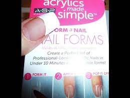 Asp Nail Forms How To Get An Instant Long Nails In Less Than 5 Minutes Dual System Forms Nail Forms Diy Acrylic Nails Acrylic Nail Shapes