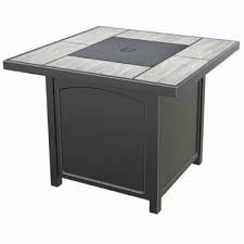 24in table top fire pit $149.99. Gas Fire Pit Square Aluminum Steel Coverts To Table 32 In Allendale True Value