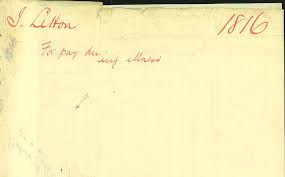 Letter: James Litton applies for pay