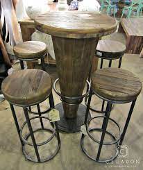 Blends modern design with timeless durability for a table that will bring a lifetime of use. Celadon Home Furnishings Accessories Round Pub Table Pub Table And Chairs Pub Table