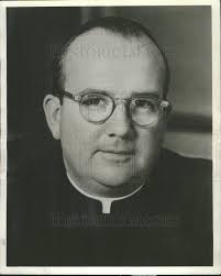 1968 Press Photo Rev Msgr Vincent Cook St Vincent DePaul Roman Catholi