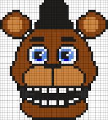 Fnafworld Freddy Kandi Pattern Pixel Art Grid Pixel Art Pattern Fnaf Crafts