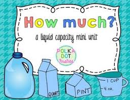 How Much A Liquid Capacity Mini Unit Mini Units Math For Kids Math Helper