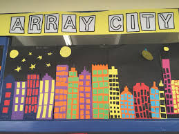 Array City Crafty Maths Third Grade Math Art Math Art Third Grade Math