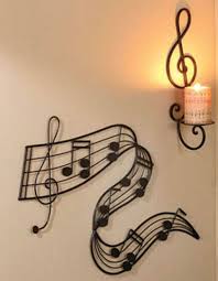 Music encompasses many styles and hundreds of instruments, and the scale and staff on a musical note are some of the most easily recognized symbols. New Musical Wall Art Or 2 Music Note Candle Sconces In Hand Pair Set Band Room Decor Musical Wall Art Music Themed Decor Musical Notes Art