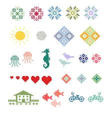 Christmas card 78 x 64 stitches 12 colors. Small Motif Collection Cross Stitch Patterns Instant Etsy Small Cross Stitch Simple Cross Stitch Cross Stitch