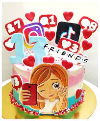 Social Media Cake For A Teenager Relish Designer Cakes Facebook