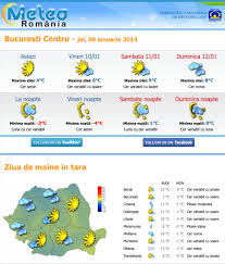Prognoza Meteo 9 Ianuarie 2014 Romania Weather Forecast For Today Stiri Meteo Si Prognoza Weather News And Forecast