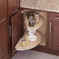 These are found in kitchen corner cabinets, either in the base cabinets or upper wall cabinets. Vauth Sagel Usa Lp Cornerstone 39 Rh Vauth Sagel Cornerstone Blind Corner Pullout 2 Shelf Set For 39 Cabinets Right Hand Opening The Hardware Hut