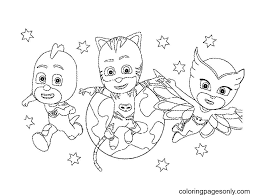 Foster the literacy skills in your child with these free, printable coloring pages that can be easily assembled int. Pj Masks Printable Coloring Pages Pj Masks Coloring Pages Coloring Pages For Kids And Adults