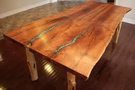 The piece stands 29 inches high and is approximately 14 inches deep and 36 inches wide. Hand Made Turquoise Inlay Mesquite Dining Table By Aaron Smith Woodworker Custommade Com