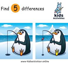 Spot 5 Differences Between Two Pictures Printable Kids Activities Printable Activities For Kids Activities For Kids Printables Kids