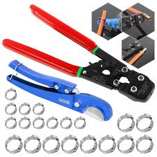 Check spelling or type a new query. Ibosad Pex Cinch Tool Pipe Crimping Tool For 3 8 Inch To 1 Inch Stainless Steel Clamps With 1 2 Inch 10pcs And 3 4 Inch 10pcs Ss Pex Clamps And Pex Pipe Cutter All In One Buy Online