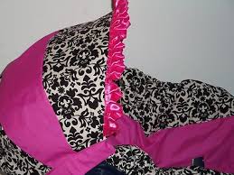 Damask Pink Infant Baby Car Seat Cover Graco Or Evenflo Slip Cover Ebay Baby Car Seats New Baby Products Slipcovers