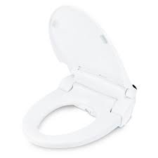 brondell swash electric bidet seat for round toilets in white