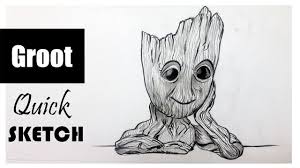 An Artist Inside Drawing Groot From Guardians Of The Galaxy Facebook I want to see guardians of the galaxy vol.2 this weekend! drawing groot from guardians of the galaxy facebook