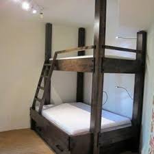 Twin Over Queen Bunk Bed Plans 2 Jpg 292 292 Bunk Bed Plans Custom Bunk Beds Bunk Beds With Stairs