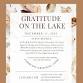 Gratitude On The Lake