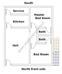 Rooms are building the block of design , that must be in proper basically 2 bedroom design are under 1000 sq ft and cost of construction will be around 15 lakh or less. North Facing House Plan 2 Vasthurengan Com