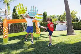 【amplia gama de aplicaciones】juguetes playa, juego jardin y deportes al aire libre y bajo techo. Porteria De Futbol Hinchable Porterias De Futbol Futbol Juegos Al Aire Libre