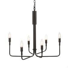 Lnc Echo 6 Light Black Modern Contemporary Chandelier Lowes Com In 2020 Contemporary Chandelier Black Chandelier Traditional Chandelier
