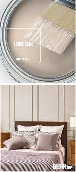 Browse through all of the exterior paint, interior paint and wood stains available from behr, offering paints that are perfect for your next project. When Paired With Dark Wood Furniture And A Neutral Color Palette Adobe Sand By Behr Paint Gives This Bedroom A Timeless Wohnzimmer Farbe Haus Deko Raumfarbe