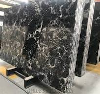 Century Black Ice Flower Polished Marble, Ice Crystal Black Marble from  China - StoneContact.com