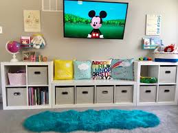 Kids Play Room Cube Storage Organized Playroom Kids Bedroom Organization Toddler Bedrooms Kid Room Decor