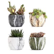 You will be better able to put the measuring cup into the container if it has a large. Sun E Modern Style Marbling Ceramic Flower Pot Succulent Cactus Planter Pots Container Bonsai Planters With Hole 3 35 Inch Idea 4 In Set Plants Not Included Pricepulse