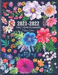 10 2021 2022 Two Year Planner Flower Cover Ideas In 2020 Yearly Planner Planner Appointment Calendar