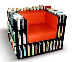 I Think I Am Falling In Love With The Idea Of A Bookcase Chair Bookshelves Diy Creative Bookshelves Bookshelf Chair
