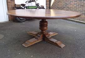Huge 2 Metre 6ft Diameter Antique Oak Round Table Large Round 6ft Diameter Oak Jacobean Revival 17th Century Design Dining To Seat Up To 10 People Round Oak Dining Table Large