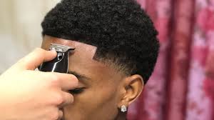 A little styling goes a long way on long hair for men. Haircut Tutorial Afro Taper Blowout By 16 Year Old Barber Youtube