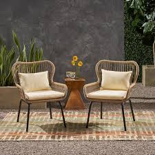 Bungalow Rose Mcclurg Patio Chair With Cushions Reviews Wayfair In 2020 Patio Chairs Outdoor Dining Table Wood Patio Chairs
