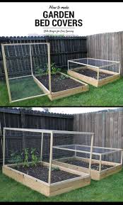How to keep wildlife out of your vegetable garden. How To Make A Raised Garden Bed Cover With Hinges Home Vegetable Garden Vegetable Garden Design Raised Garden