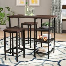 Du Bois 3 Piece Counter Height Dining Set Diseno Muebles De Cocina Decorar Un Monoambiente Muebles De Acero