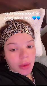Kayla Pratt in Labor