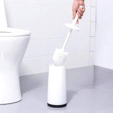 Amazon.com: Toilet Brush Holder Modern Minimalist Style Plastic Toilet Bowl  Brush and Holder for Bathroom Storage and Organization，Standing Desi,Toilet  Brush with Holder : Home & Kitchen