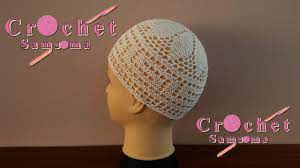 كروشيه طاقية صلاة كروشيه طاقية خليجية x2f x2f طاقية حجاج الجزء 2 youtube topi sulaman pola rajutan topi rajutan