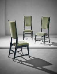 Gio Ponti Unique Set Of Three Chairs Designed For The Dulciora Offices Milan Ca 1950 Artsy Chair Chair Design Furniture Inspiration