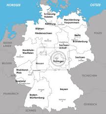 Welche stadt ist die hauptstadt von deutschland? Deutschland Karte Bundes Landeshauptstadte Hauptstadt Fototapete Fototapeten Wiesbaden Niedersachsen Saarland Myloview De