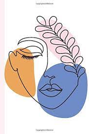 To convey feelings just a few lines are enough. Notebook Simple Stylish Lined Journal With Modern Abstract Portrait Face Art One Line Drawing Cover Design Ada Oscar Journals 9798667170860 Amazon Com Books