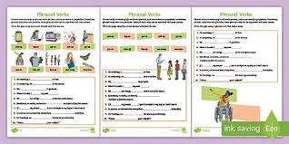 This powerful ks2 grammar resources pack provides everything you need to teach a series of five lessons on modal verbs, culminating in an extended writing task where children can use their grammatical understanding in context. Phrasal Verbs Gap Fill Differentiated Worksheet