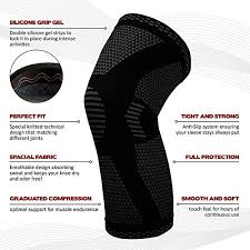 Powerlix Compression Knee Sleeve Best Knee Brace For Men Women Knee Support For Running Crossfit Basketball Weightlifting Gym Workout