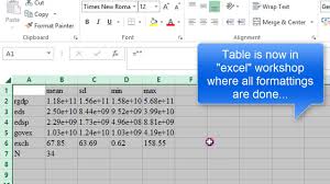 Stata13 Export Summary Statistics Output To Excel Word Exportoutput Tables Statatoexcel Regre Youtube