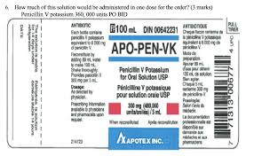 Phénoxyméthylpénicilline (pénicilline v) est un antibiotique du groupe de la pénicilline. 6 How Much Of This Solution Would Be Administered In One Dose For