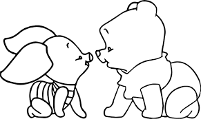 Awesome Baby Piglet Winnie The Pooh Crawling Coloring Page Cute Winnie The Pooh Whinnie The Pooh Drawings Winnie The Pooh Drawing
